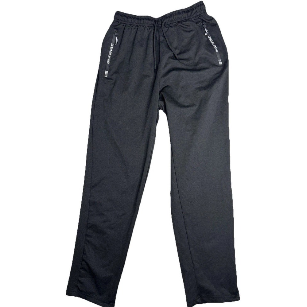 Women's New Sport Quick Dry Athletic Black Pants  Zipper Pockets Size S (288)
